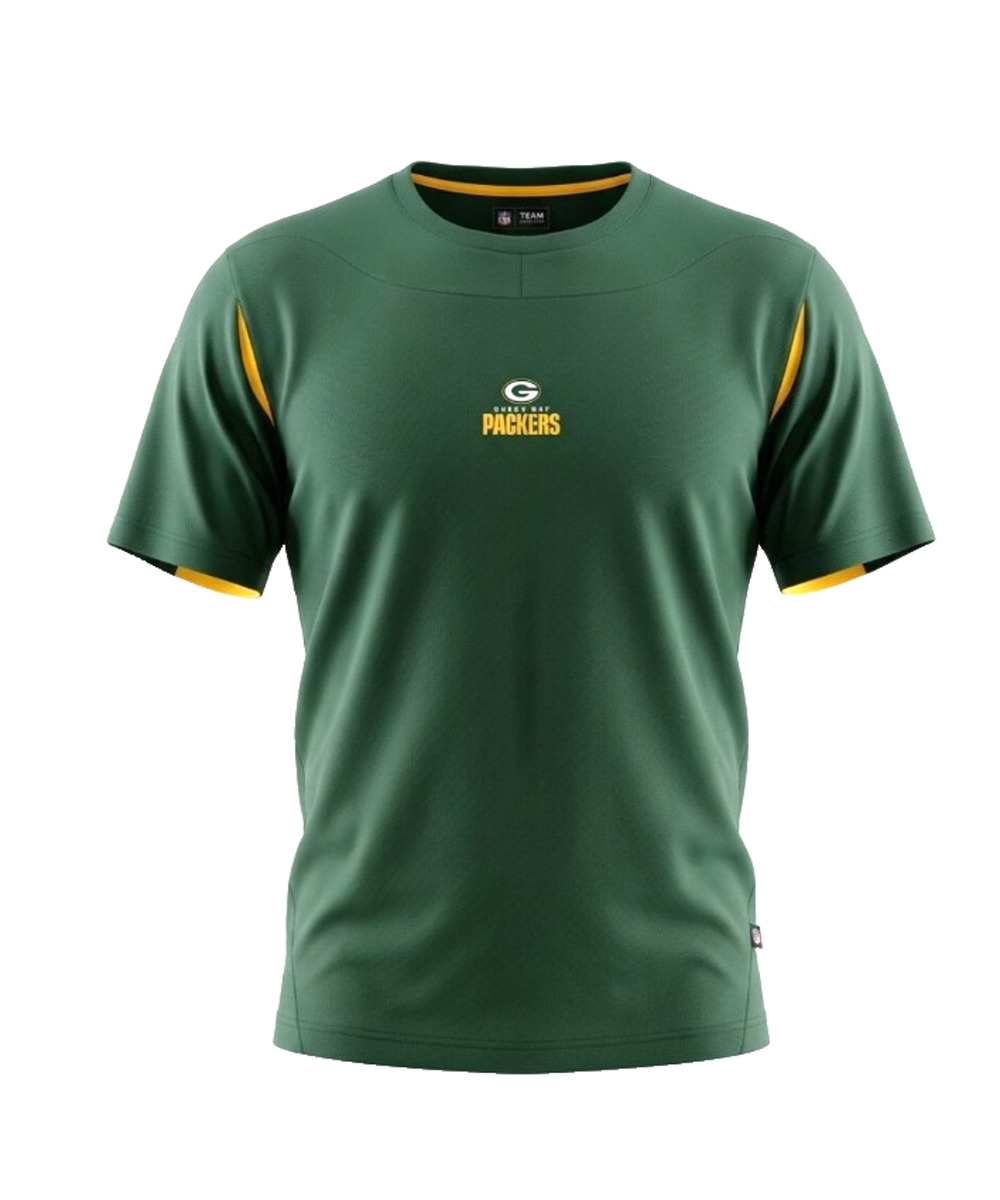 Green Bay Packers Men's Large Shirt Green Yellow NFL Team Apparel Football Fan